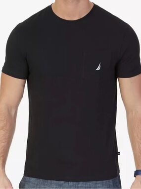 Nautica Black Short Sleeve Tee Size Large